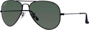 Ray-Ban RB 3025 Sunglasses, Black Frame / Crystal Green Polarized 55 mm Lenses, 002-58-5514 0805289115687