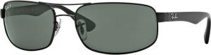 Ray-Ban Sunglasses RB3445 002-58-6117 - Black Frame / Crystal Green Polarized Lenses