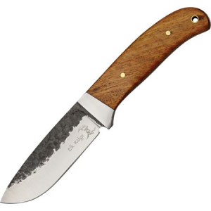 Elk Ridge 268 Hunter Fixed Carbon Surgical Blade Knife with Brown Wood Handles 080531906703