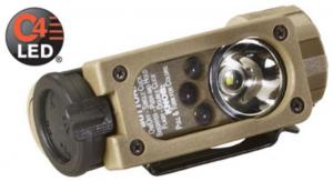 Streamlight Sidewinder Compact Aviation Light, Tan - White, Grn, Blue, IR LEDS 14122 14122