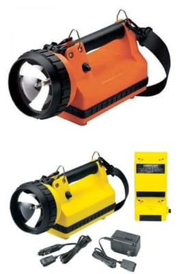 Streamlight LiteBox Flashlight w/ Standard AC/DC Charging System, 400 Lumen 20 Watt Spot, 240V Ac Charge Cord, Yellow, Yellow, 45422 080926454224