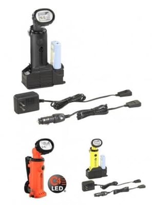 Streamlight Knucklehead 200 Lumen Flashlight, Clip, 120V AC/12V DC Steady Charge, Orange 90657 080926906570