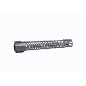 SLR 16 inch Helix KeyMod .308 High Profile Handguard, Black, 308H-HELIX16KM