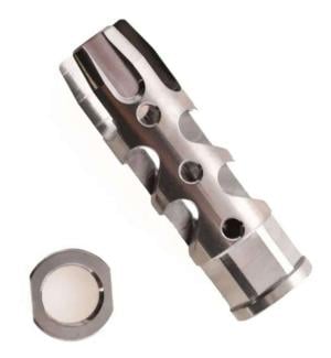 Fostech AR-15 Strake Brake, 5.56, Titanium, 2503-Ti-5.56 2503Ti556