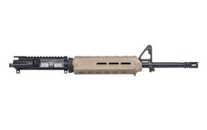 Aero Precision AR-15 Complete Upper Receiver, 5.56, Mid-Length, 16 inch Barrel w/Pinned FSB, Magpul MOE Handguard, A2 Flash Hider, FDE Cerakote, APAR502504M65
