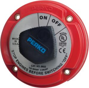 Perko Duty Main Battery Disconnect Switch With Alternator Field Disconnect, Medium, 9603DP
