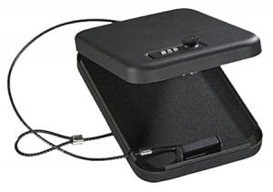 Stack-On PC95C Combination Lock Portable Security Case 6.5" x 9.5" x 1.75" Black PC95C