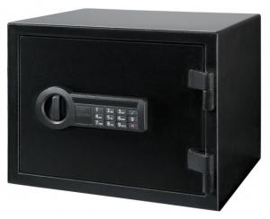 Stack-On Electronic Lock Personal Fire Safe, Fire Rated 30 Min/1400 Degrees, 1 Shelf, MATTE BLACK, PFS-1608 085529160800