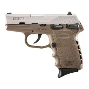 SCCY CPX-1 w/Manual Safety FDE/Stainless 9MM 3.1" Barrel 10+1 0857679003159