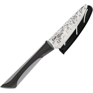 Kershaw Knives 7076 4 Inch Luna Citrus Knife with Black and Gray Soft Grip Handle