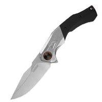 Payout-speedsafe W/flipper, 3.5", D2-stonewashed Finish, G10 Front, Stainless Steel Back Handle, Bronze Pivot Ring 