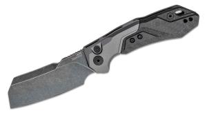 Kershaw 7850 Launch 14 AUTO Folding Knife 3.375&quot; BlackWashed CPM-154 Cleaver Blade Gray 087171062105
