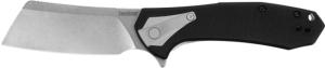 Kershaw Bracket Folding Knife, 3.4in, 8Cr13MoV Blade Steel, Black Handle, Frame Lock, 3455X