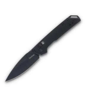 Mini Iridium Plain Black Oxide Coated Spear Point Knife 