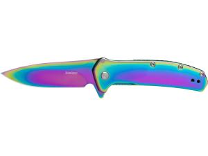 Outcome Rainbow Plain Rainbow PVD Drop Point KS2044RBW Knife 
