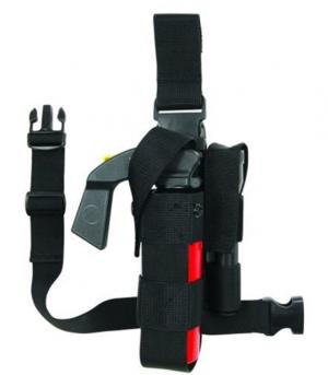 TUFF Products MK9 Ambidextrous Thigh Holster, Black Nylon, Attached Light Holster 8902-NYA-MKLT