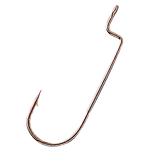 Gamakatsu Offset Shank Single Worm Hooks 6-Pack, 1/O 089726032953
