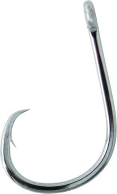 Gamakatsu Octopus Circle Hook, Needle Point, 4X Strong, Offset, Ringed Eye, NS Black, Size 4/0, 6 per Pack, 209414