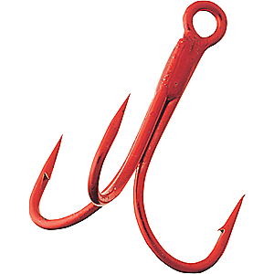 Gamakatsu 273301 Trout Treble Hook Size 18, Red, Per 4