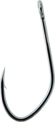 Gamakatsu Big River Bait Hook, Barbed, Needle Point, All Purpose, Open Eye, NS Black, Size 1/0, 5 per Pack, 225911