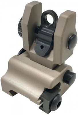 Precision Reflex Flip Up Rear Sight, Dark Earth, 05-0029DE
