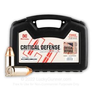 9mm - 115 Grain FTX - Hornady Critical Defense - 125 Rounds in Pistol Case