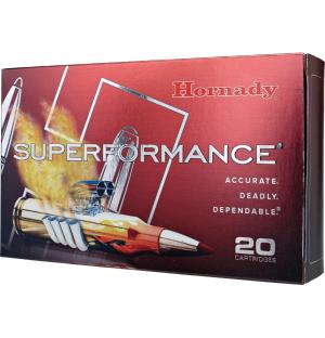 Hornady Superformance 308 Winchester Ammo 180 Grain SST (Super Shock Tip) Polymer Tip Box of 20 090255807721 Free Shipping with $100 
