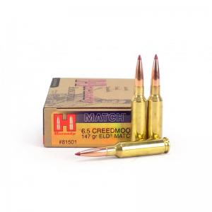 Hornady ELD-Match 147 Grain Brass 6.5 Creedmoor 20Rds 81501