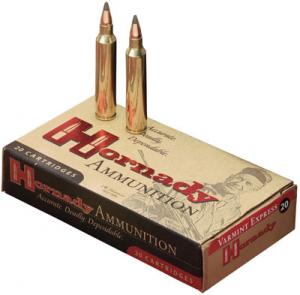 Hornady Varmint Express V-Max CF Rifle Ammunition 83363, 22-250 Remington, V-Max Moly, 50 GR, 3800 fps, 20 Rd/bx