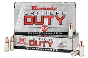 HORNADY 9mm Luger +P 124 gr FlexLock Critical Duty 50/Box (LE) (Law Enforcement/Military Only) 090255902150