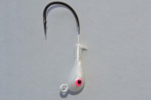Blue Water Candy After Shock Jighead, 1/4 oz, White, 4/Pack, 25414