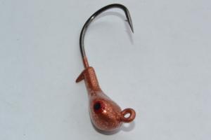 Blue Water Candy After Shock Jighead, 1/4 oz, New Penny, 4/Pack, 25415