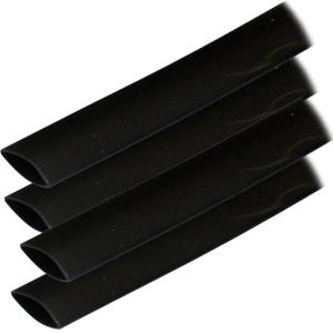 Ancor Adhesive Lined Heat Shrink Tubing ALT - 3/4 x 6 - 4-Pack - Black, 306106