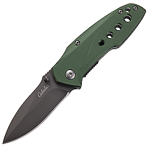 Cabela's Small Folding Knife 3'' - aluminum 092229098524