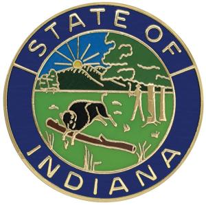 ASP State Seal Logo Cap, Brass - Indiana 54154