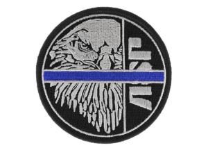 ASP Blue Line Patches, Silver - 59136