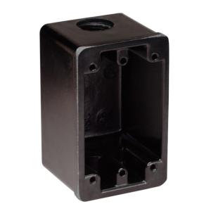 Marinco Box Black f/15A, 20A, 30A Receptacles FS, 6080