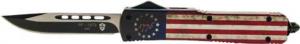 Templar Knife Slim Otf Betsy Ross Flag 3.5'' Black Drop Pnt MBRF331