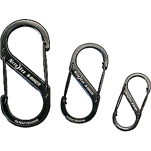 Nite Ize S-Biner Plastic Size #6 - Black/Black Gates SBP6-03-01BG
