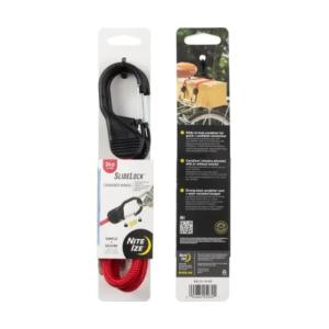 Nite Ize Slidelock Carabiner Bungee, Red - BSL24-10-R3 BSL2410R3