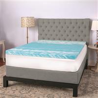 SensorPEDIC 3&amp;quot; Gel Swirl Memory Foam Mattress Topper 096675810587