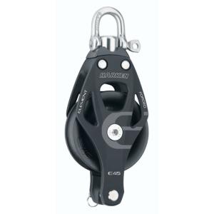Harken Single Element Block w/Swivel & Becket 45mm, 6231