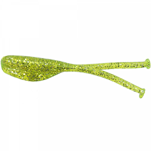 Bobby Garland Slab Dockt'R Soft Shad Lure 2-1/2" 12pk - ChartreuseSilver 7UGLDR33