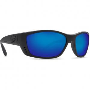 Costa Fisch Blackout Frame Sunglasses w/ Blue Mirror 580P Lenses FS-01-OBMP FS-01-OBMP