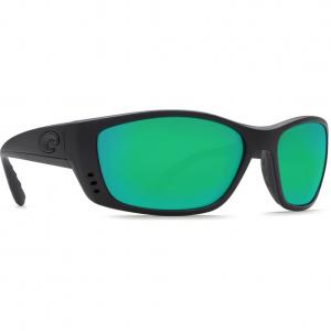 Costa Fisch Blackout Frame Sunglasses w/ Green Mirror 580P Lenses FS-01-OGMP FS-01-OGMP