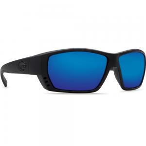 Costa Tuna Alley Blackout Frame Sunglasses w/ Blue Mirror 580P Lenses TA-01-OBMP TA-01-OBMP