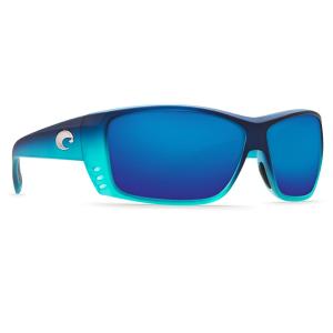 Costa Cat Cay Matte Caribbean Fade Frame Sunglasses w/Blue Mirror 580P Lenses 06S9024-90240961