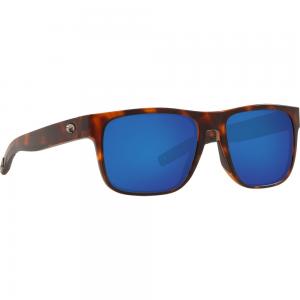 Costa Spearo Matte Tortoise Frame Sunglasses w/Blue Mirror 580P Lenses 06S9008-90080956 097963812221