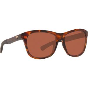 Costa Vela Shiny Tortoise Frame Sunglasses w/ Copper 580P Lenses VLA-10-OCP 06S9027-90270356