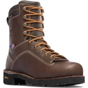 Danner Quarry USA 8in Alloy Toe Boots, Brown, 10.5D, 17307-10-5D